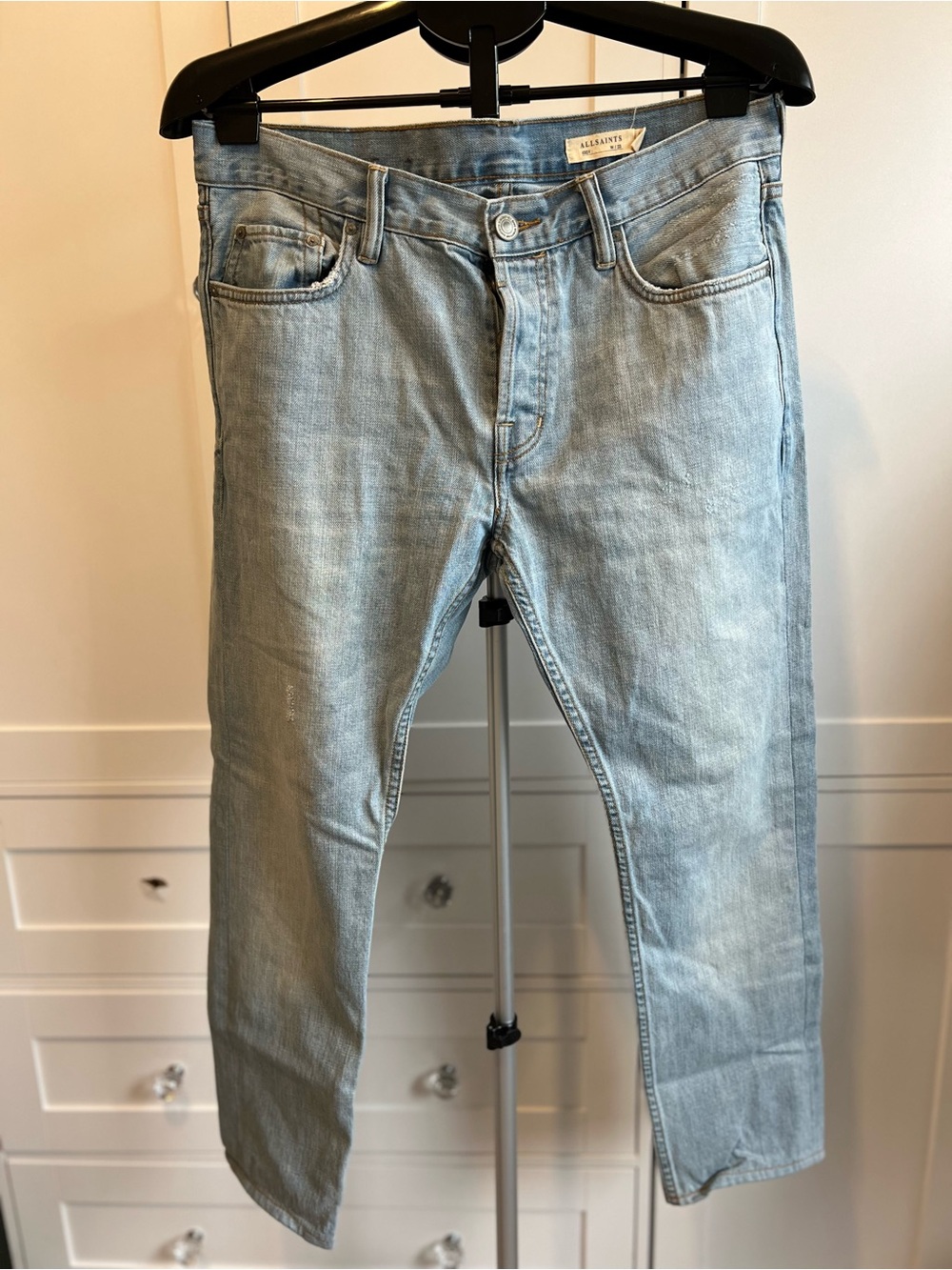 All Saints Light Blue Slim Straight Men’s Jeans